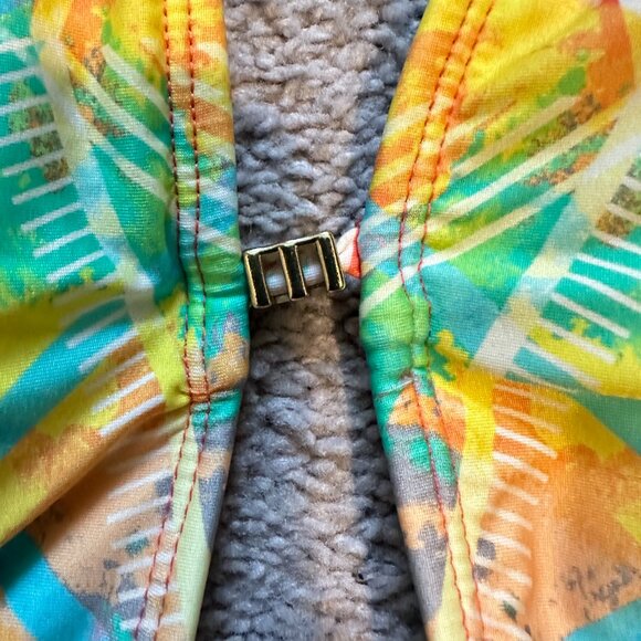 BAR III | Women’s One Piece Bathing Suit criss cross back | Multi Color |Size: S - Picture 7 of 13